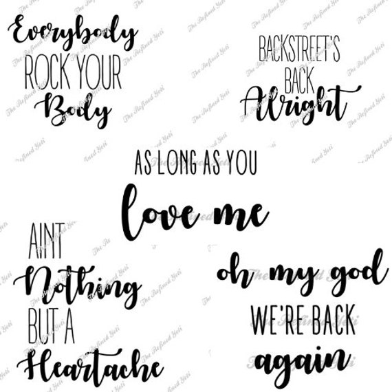 Quit Playing Games With My Heart // BSB Funny Valentines Day SVG PNG //  Backstreet Boys Lyric Quote