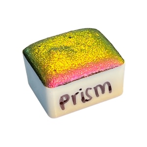 BEST SELLER** Prism intense multichrome colorshift rainbow handmade watercolor half pan / calligraphy / handlettering / gifts for artists