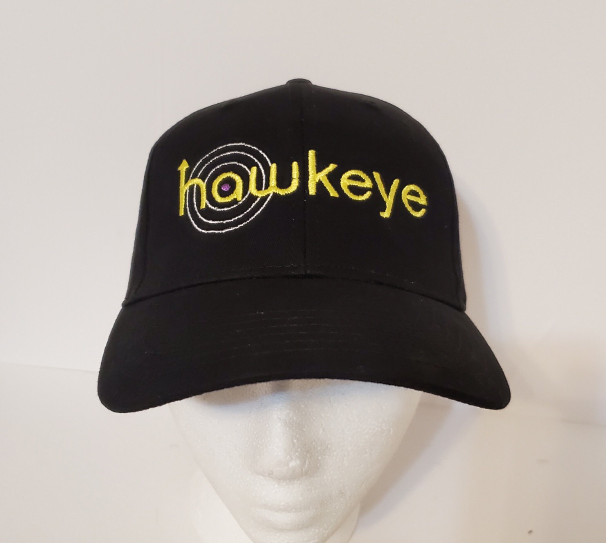 Marvel's Hawkeye Logo on Black Adult Baseball Hat OSFA or - Etsy