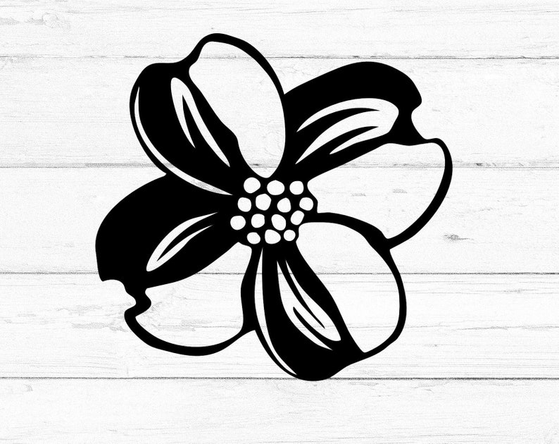 Dogwood flower svg spring wedding Easter decor digital | Etsy
