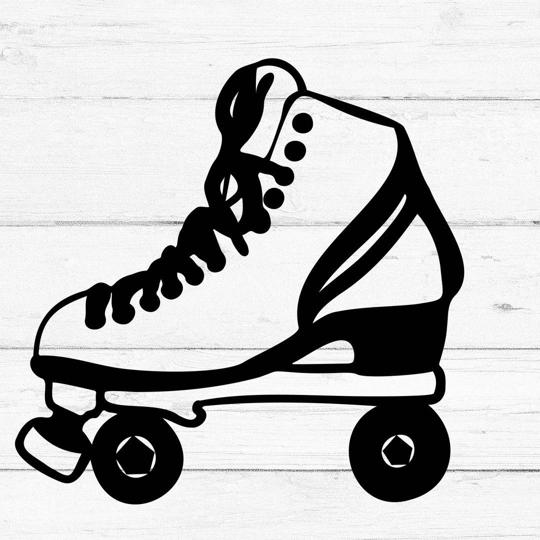 Roller Skate Svg Retro 1980s 1990s Skating Rink Roller Derby Etsy