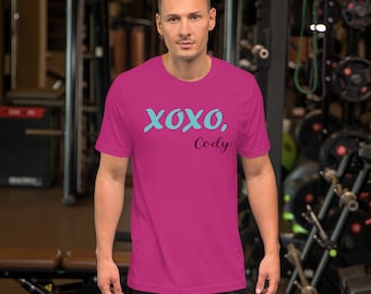 XOXO Cody Unisex T-Shirt, XOXO Premium T-Shirt, Workout Shirt, Inspirational quote shirt