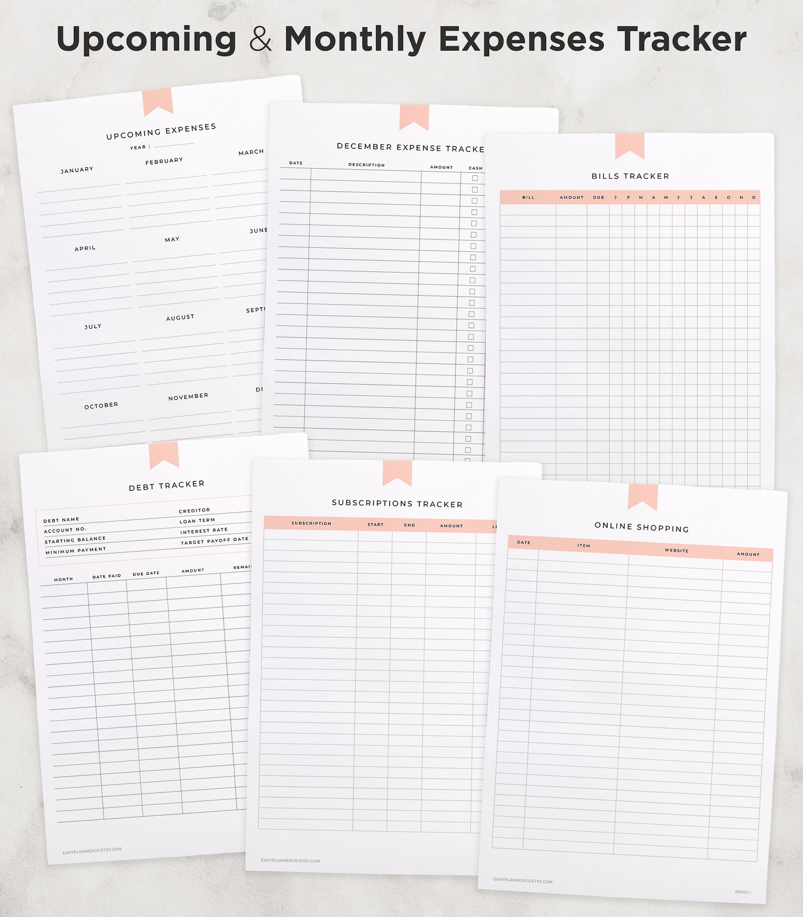 Budget Binder, Budget Planner Printable, Financial Planner, Budget