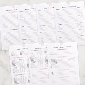 K&ouml;nnte beinhalten: Eine druckbare Haussuchliste und Wunschliste mit Abschnitten f&uuml;r Muss- und Sch&ouml;n-zu-haben-Funktionen, Innen- und Au&szlig;endetails, Haustechnik und wichtige Dinge, die zu ber&uuml;cksichtigen sind. Die Checkliste enth&auml;lt Abschnitte f&uuml;r Adresse, Quadratmeterzahl, Preis und Notizen.