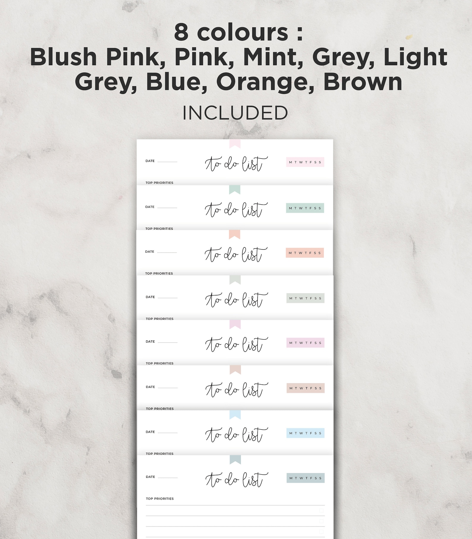 Minimalist to Do List Printable, Half Letter A4 A5 Planner Inserts - Etsy