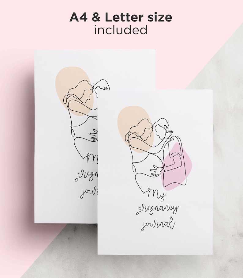 Ultiem zwangerschapsdagboek, afdrukbaar zwangerschapsdagboek, zwangerschapsplanner, zwangerschapsdagboek, dagboek zwangerschap, afdrukbaar babyboek afbeelding 8