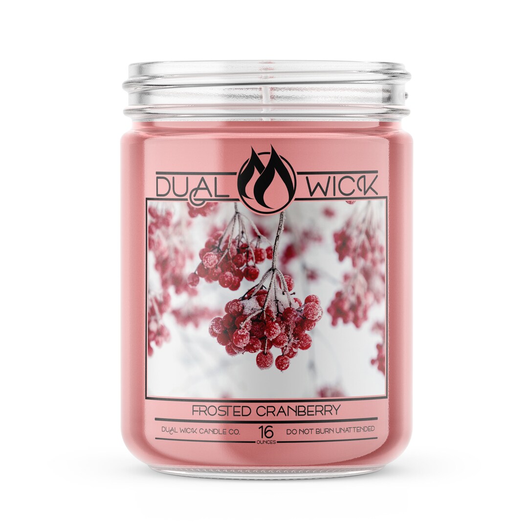 Frosted Cranberry Candle 16oz Etsy