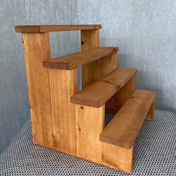 Wooden Cupcake Stand - Shop Display - Wedding Display - Tea Room display - 4 Step Stand