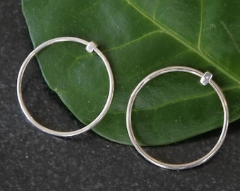 Sterling Silver Open Circle Stud Earring