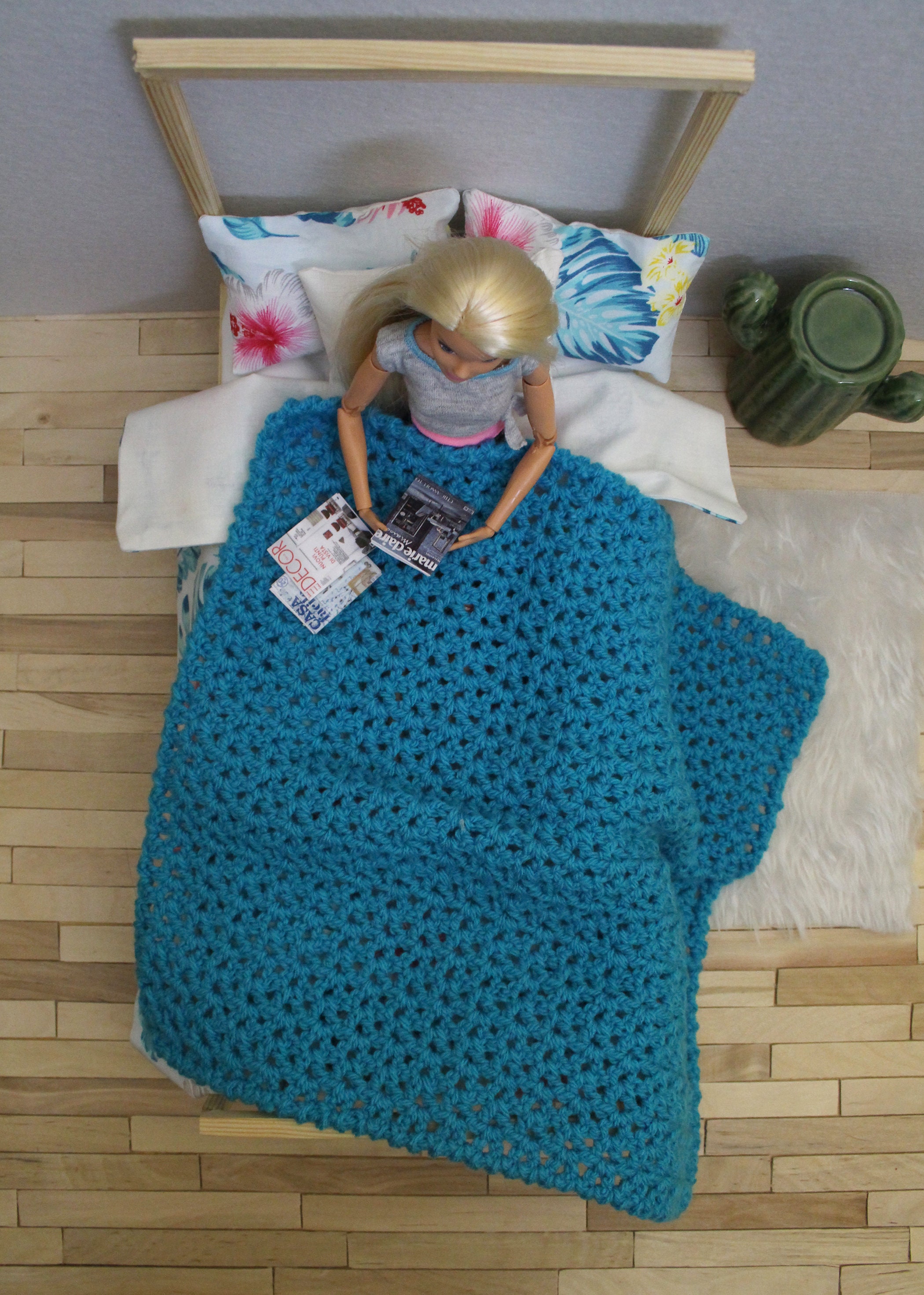 Sheet set pillows handmade blanket barbie single bed Etsy