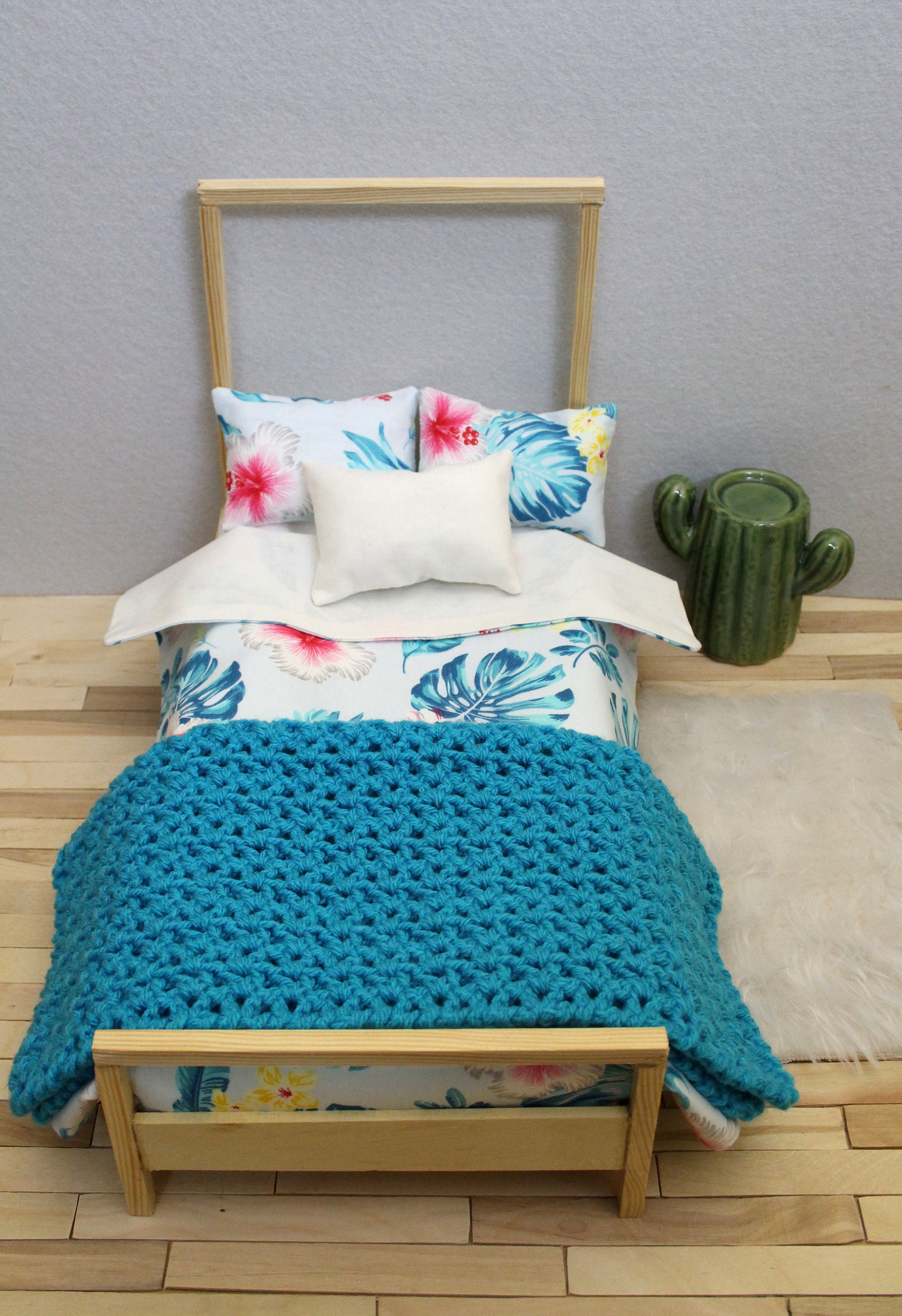 Sheet set pillows handmade blanket barbie single bed Etsy