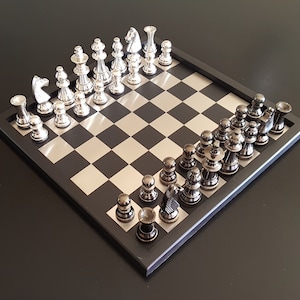 Staunton Aluminum Chess Pieces - Chessboard not included