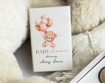 Baby Shower Custom Favors, Chocolate Box For a Girl ,Personalized favors Baby Girl Shower