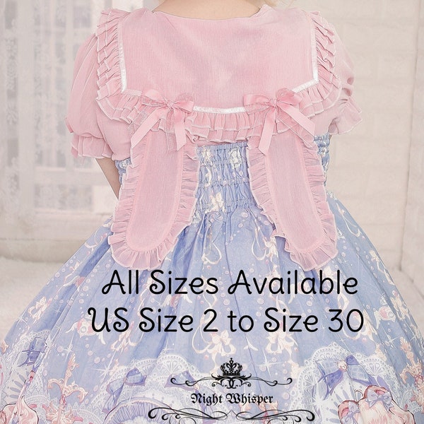 Blusa de manga corta Bunny Ear, blusa lolita, blusa kawaii, moda lolita, moda kawaii, blusa Kawaii Plus Size