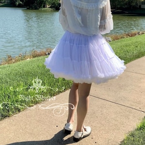 Ultra fluffy Petticoat, Smooth and Soft, Lolita Soft Tutu Skirt Petticoat, Two sizes covering waist 28 inches -59 inches
