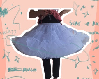 18.5" (47cm) length, Super Puffy, 4 layers petticoat