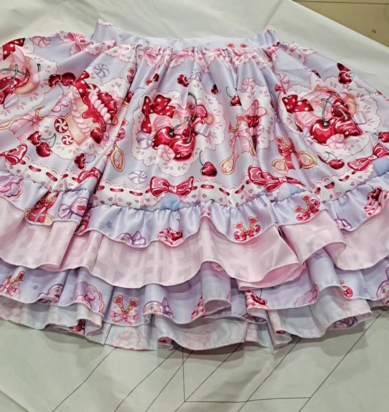 Sweet Cherry, Lolita Skirt, Custom Dress, Sweet Lolita image 4