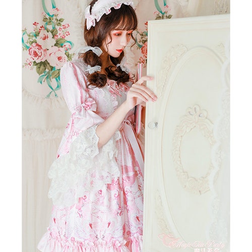 Swan Lake Princess Sleeve Dress, lolita shops dress, lolita op, Magic Tea Party