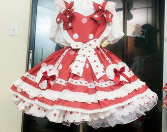 Strawberry Puffs Sweet Lolita Plus Size Kawaii Dress Kawaii Garment Kawaii Overall Etsy