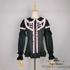 Detachable Sleeves Lolita Blouse- Night Whisper Original New Design
