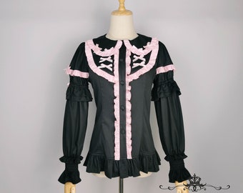 Detachable Sleeves Lolita Blouse- Night Whisper Original New Design