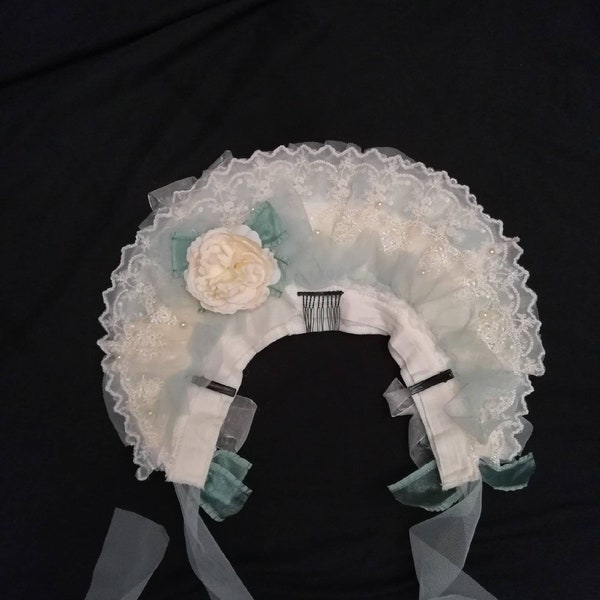 Ready-to-Ship- Lolita Bonnet, Flower Bonnet