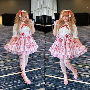 Sweet Cherry, Lolita Skirt, Custom Dress, Sweet Lolita image 1