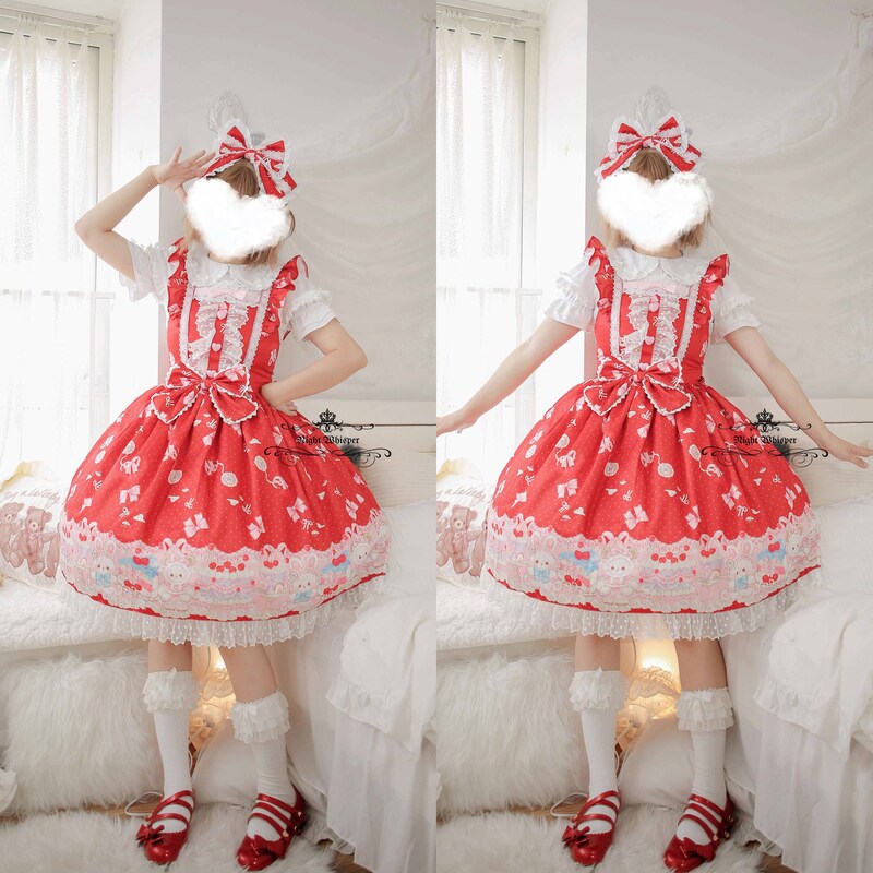Kawaii Fashion Lolita Dress Whispers of the Midnight Train Ensemble main image 0