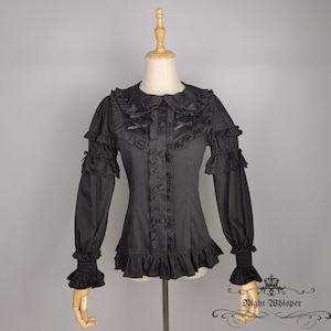 Chic Elegant Lolita Blouse with Detachable Sleeves