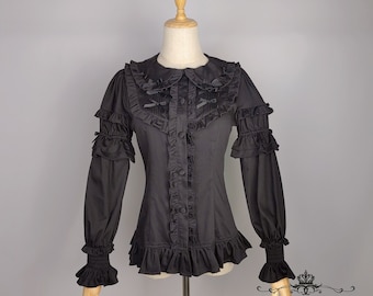 Chic Elegant Lolita Blouse with Detachable Sleeves