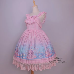 Ready to Ship, Pastel Goth Dress, Skull in Cage, Halloween Dress, Sweet Goth
