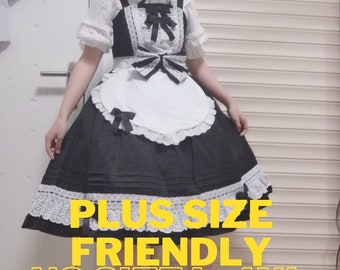 Maid Costume, Maid Dress, Classic Lolita Dress, Baby Doll Dress, Plus Size Dress