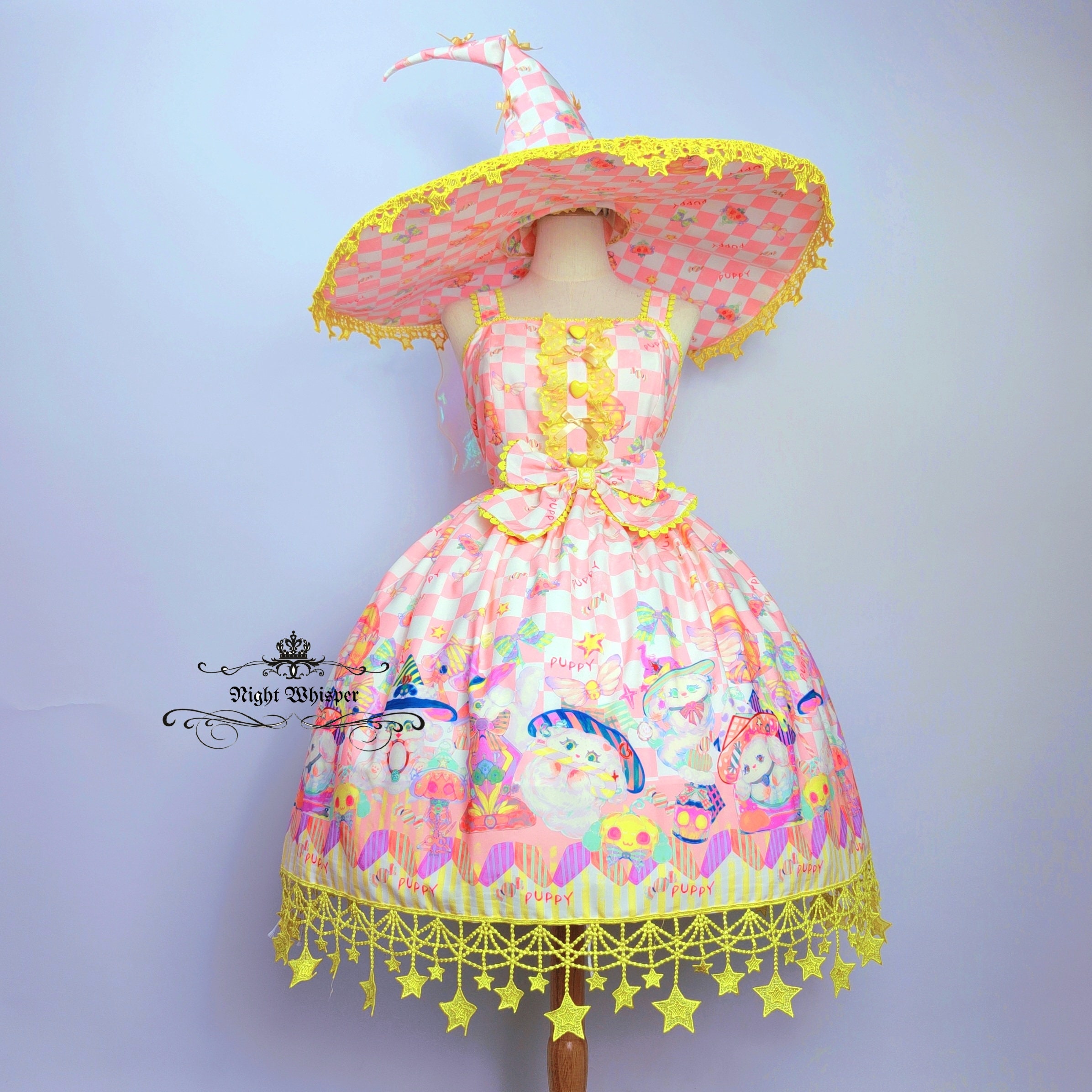 Angelic pretty sweet jam オーバーニー　イエロー Angelic pretty sweet jam オーバーニーイエロー
