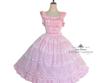 Pure Cotton Elegant Lace JSK - Pink