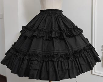 Pre-Order, Cotton Skirt with Pockets
