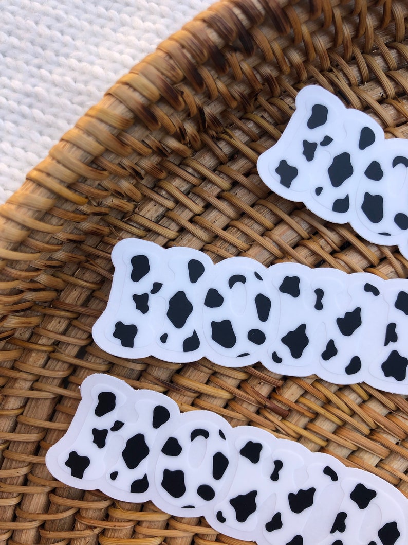 CLEAR Howdy Vinyl Sticker Cow Print Water Bottle Stickers Etsy
