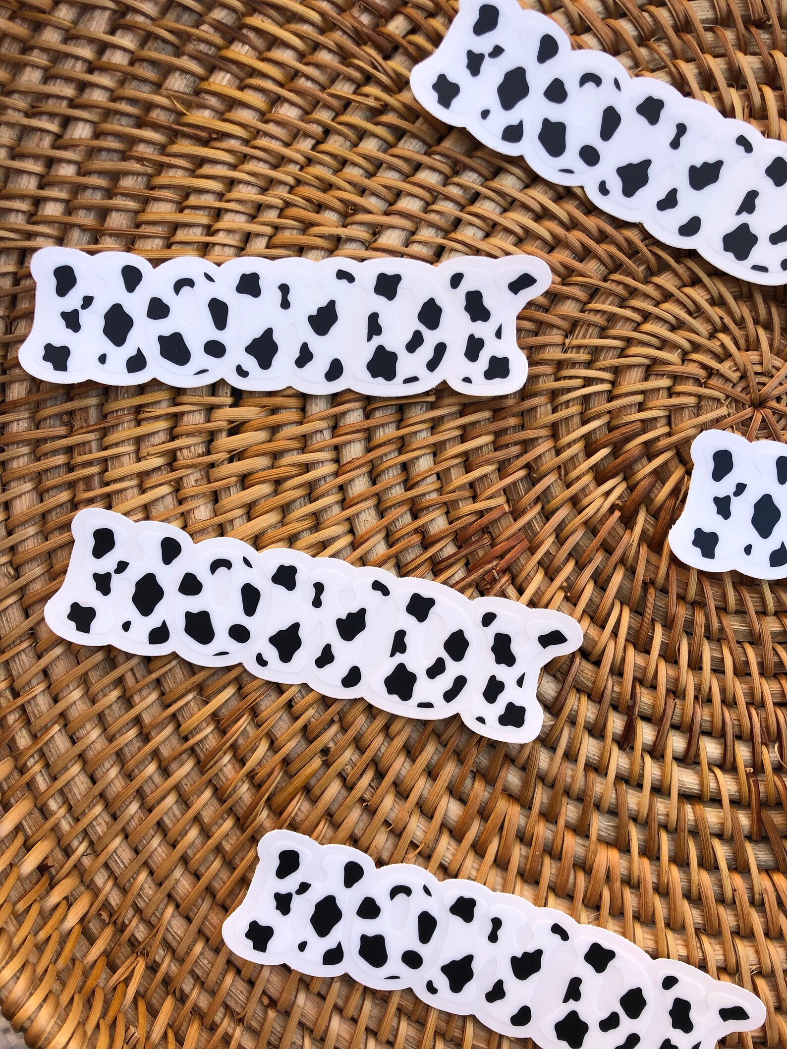 CLEAR Howdy Vinyl Sticker Cow Print Water Bottle Stickers Etsy