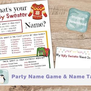 Ugly Sweater Party Game, Christmas Games Family, Christmas Office Game, Christmas Digital Game, Christmas Party Game, Ugly Christmas Sweater