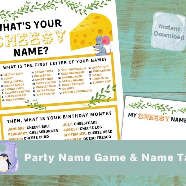 Cheese & Wine Party Game that will Make a Gouda Impression at your next Wine and Cheese Party | Wine and Cheese Birthday Party Printable