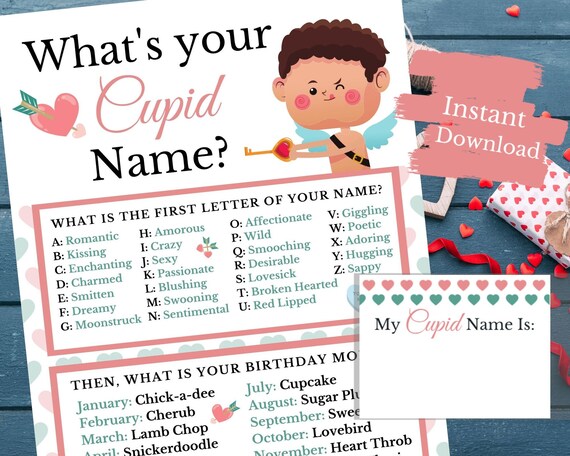 Cupid Party Game For Your Kid Or Adult Valentine S Day Etsy