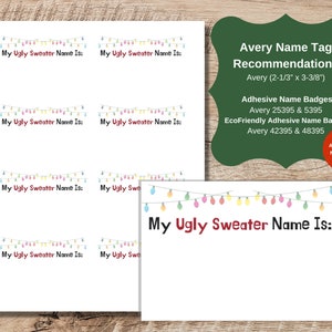 Ugly Christmas Sweater Games 13 Game Bundle Christmas Party Games for Kids Office Holiday Party Games Party Printable image 5