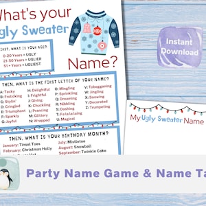 Ugly Christmas Sweater Party Game | Christmas Party Game | Holiday Party Game | Ugly Christmas Sweater for Office | Ugly Sweater Christmas