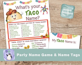 Cinco de Mayo Party Game | Taco Party | Fiesta Birthday Party | Mexican Party Game | Taco Party Game | Day of the Dead Party