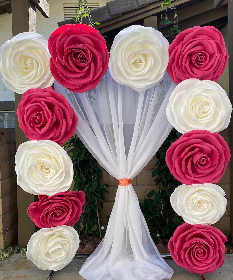 Hand made Foam Flowers Home and Wedding Decoration Arch Stand Etsy