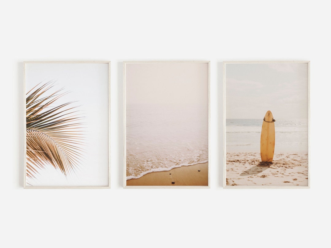 Beach Wall Art 3 Piece Wall Art Set of 3 Prints Coastal Print Set ...