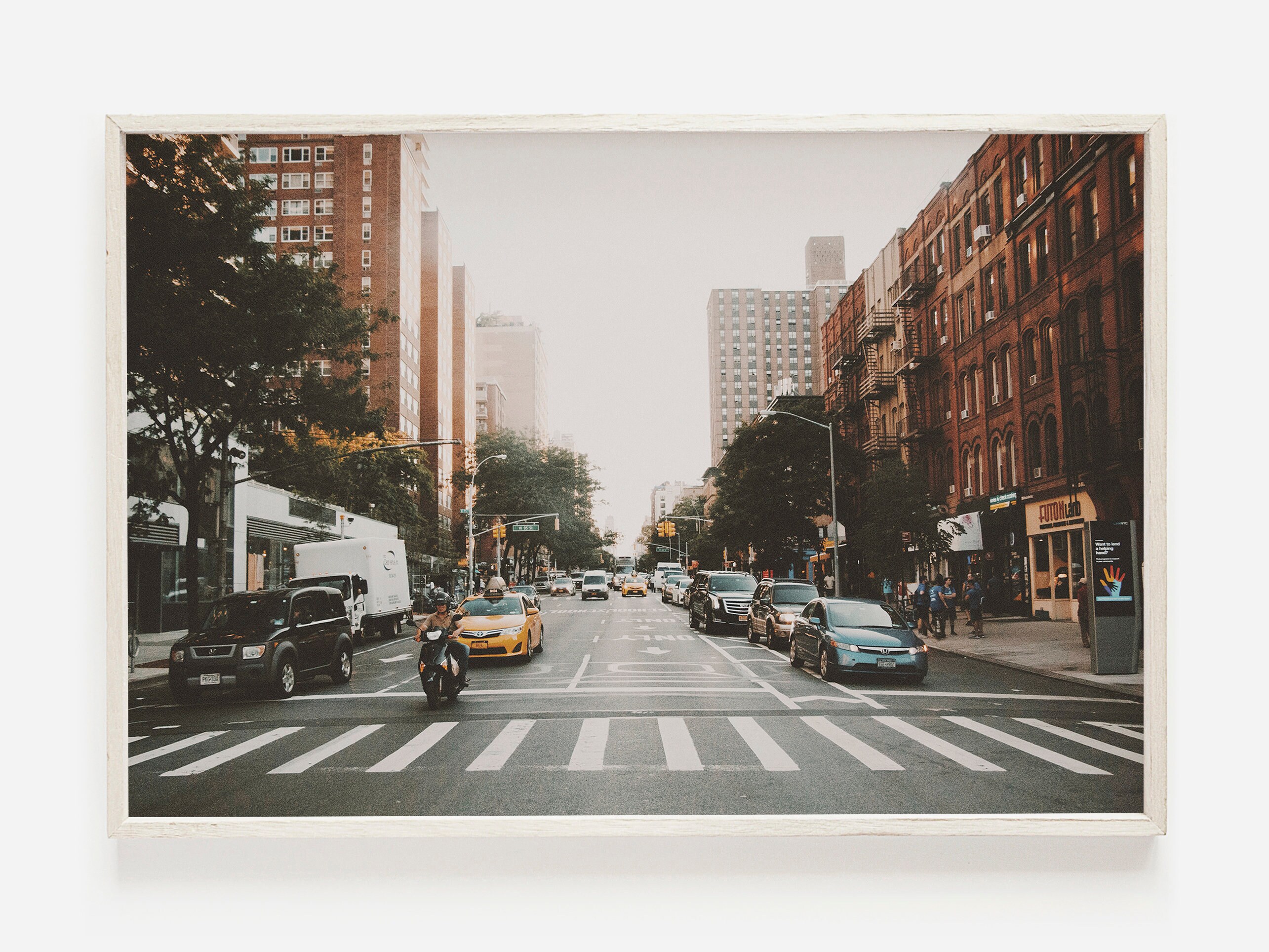 City Street Wall Art New York City Poster Moody City Etsy