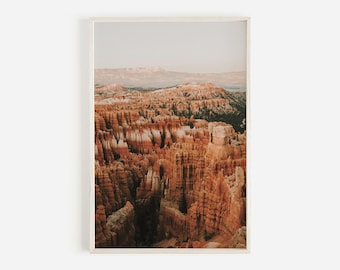 Bryce Canyon Print, Utah Desert, National Park Print, Utah Desert Wall Art, Landscape Photography, Orange Canyon Print, Downloadable Print