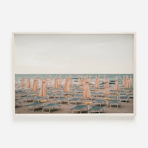 Beach Umbrella Print, Amalfi Coast, Beach Umbrella Printable, Italian Coastline, Boho Beach Print, Printable Art