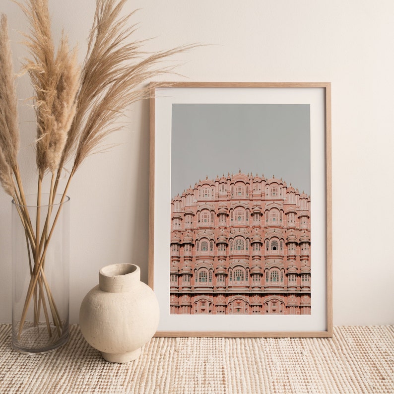 India Architecture Print, Boho Wall Art, Jaipur Print, India Photography, India Travel, Downloadable Print, Printable Art image 2