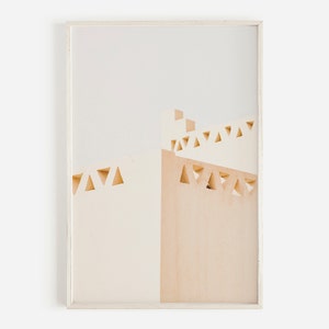 Architektur-Druck, Adobe House, neutrale Wandkunst, druckbare Kunst, marokkanische Wandkunst, Wüste Oase Druck